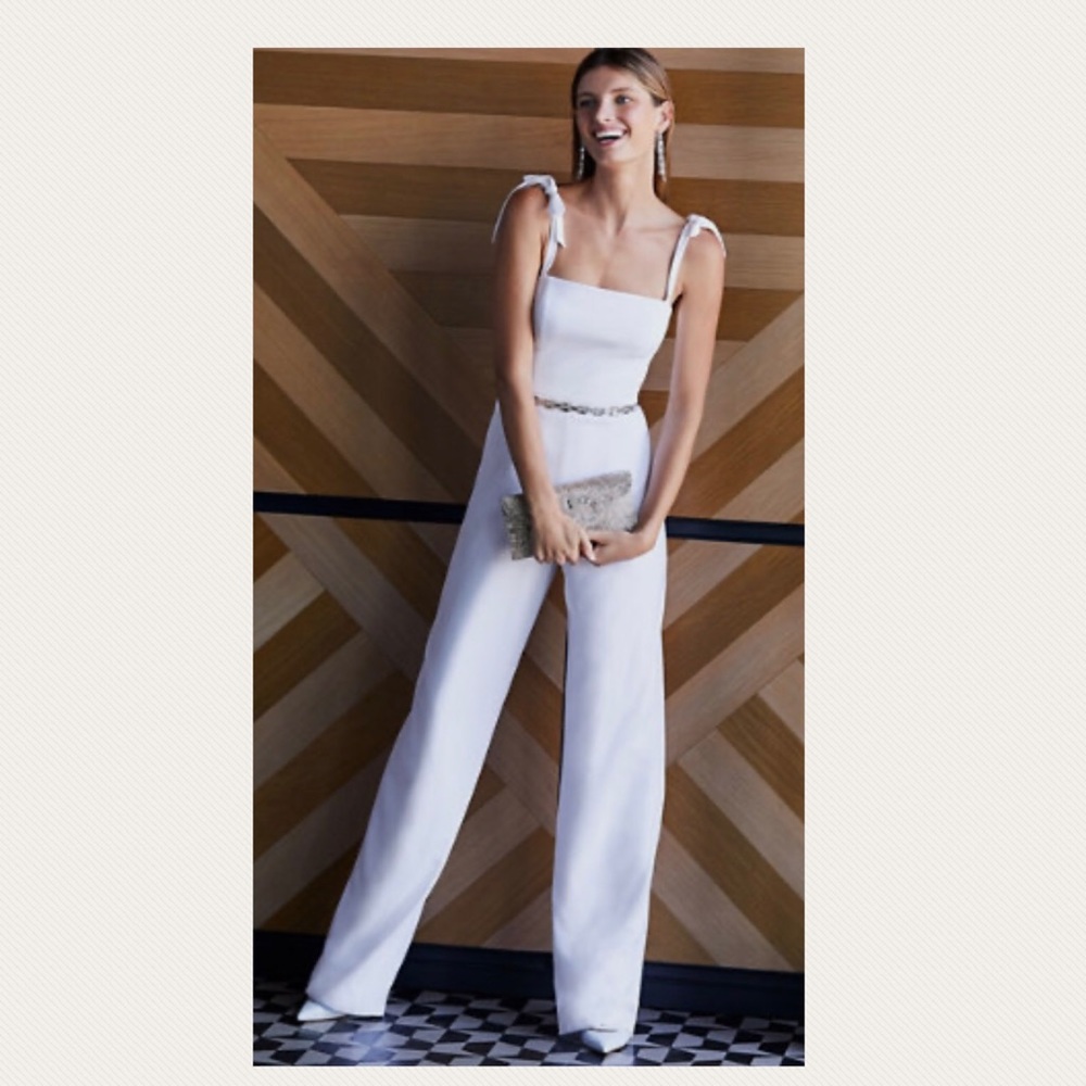 NWT Theia BHLDN Trinity 8 Wedding Jumpsuit